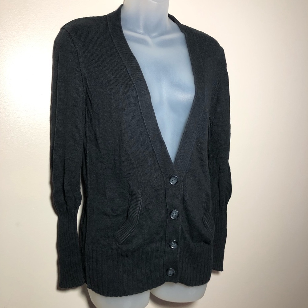 Medium American Eagle Black Sweater Cardigan
